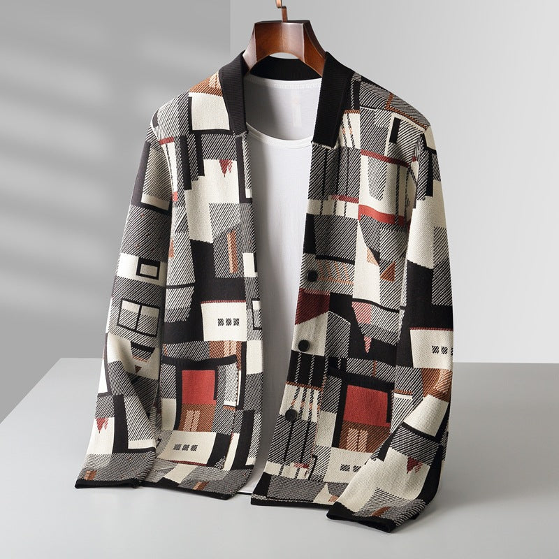 Arthur™ Abstract Wool Cardigan